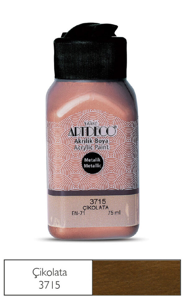 Artdecо акрилна боичка металик 75 мл. – Chocolata Brown 3715