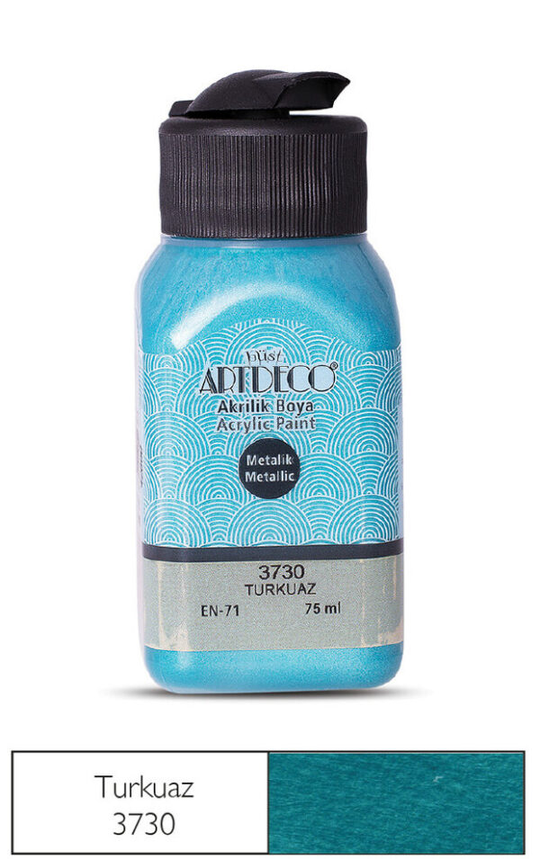 Artdecо акрилна боичка металик 75 мл. – Turquoise 3730