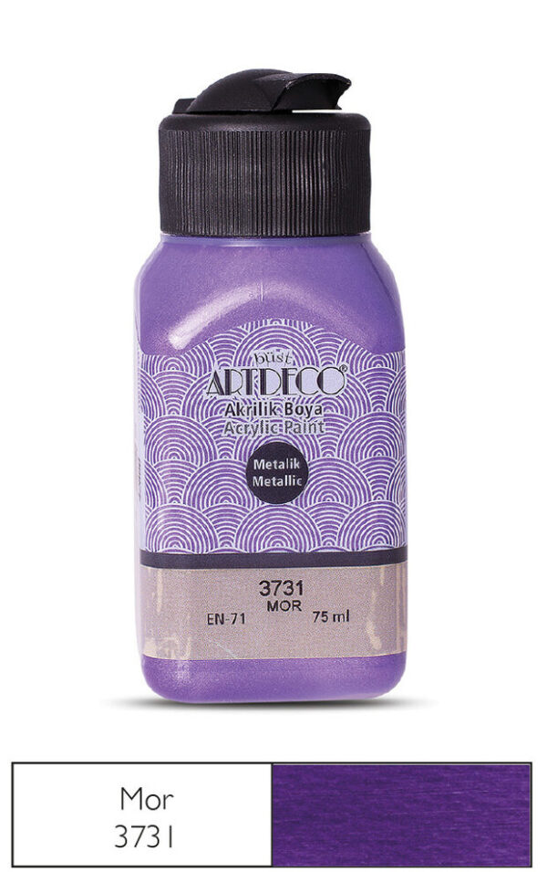 Artdecо акрилна боичка металик 75 мл. – Purple 3731
