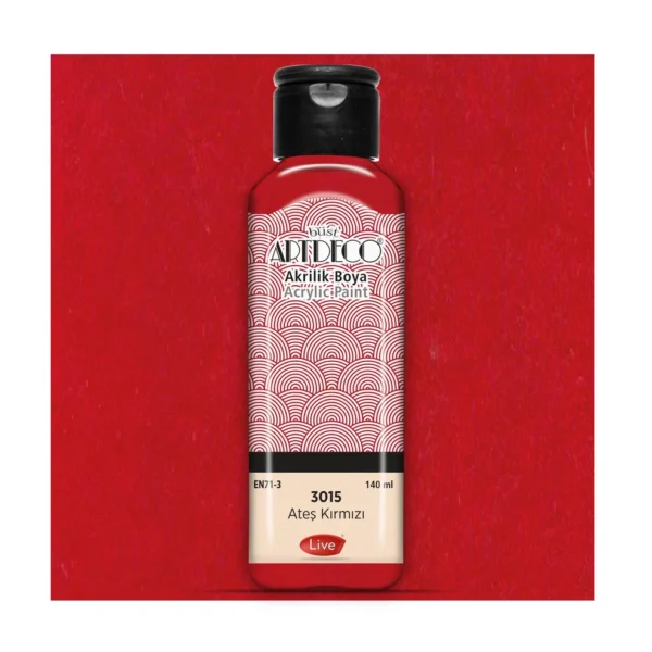 Artdecо акрилна боичка 140 мл. - Flame Red 3015