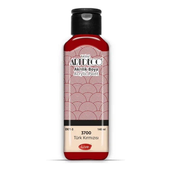 Artdecо акрилна боичка 140 мл. - Turkish Red 3700