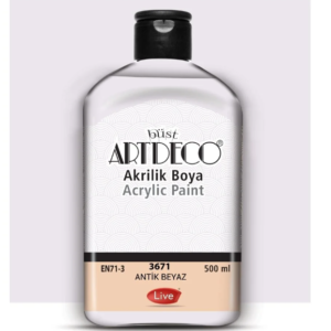 Artdecо акрилна боичка 140 мл. - Антично Бяло 3671